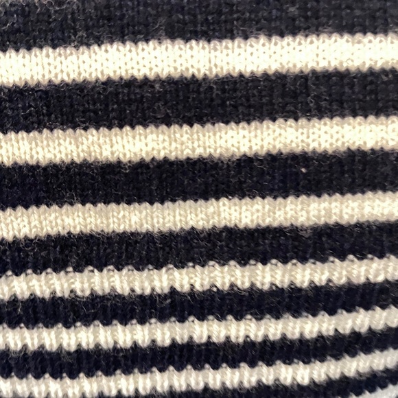 J Crew Fair Isle Striped Sweater-Midnight BlueWhite/Multi-Large. NWT - Picture 5 of 5